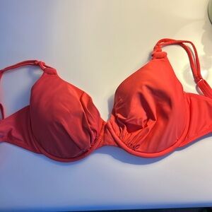 Womens samon color swim top. Large